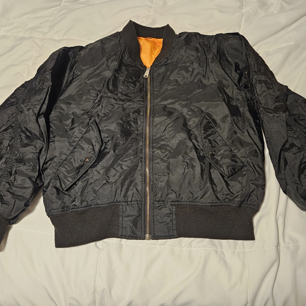 Vintage Flyers Intermediate MA 1 Jacket Mens L Tall Alpha Industries Flight USA